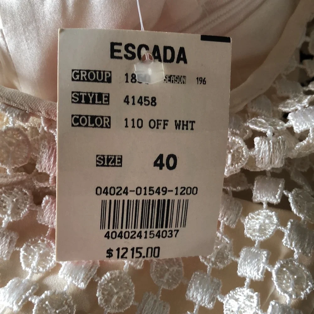 Escada Couture sleveless silk dress. - Picture 11 of 11